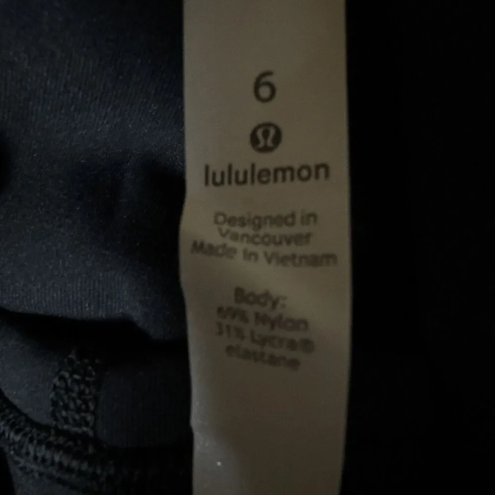 Lululemon Womens Wunder Under High Rise Leggings Black Sz 6 Yoga Running Gym EUC - Picture 3 of 8